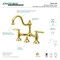 Kingston Brass KS3912GL Restoration Bathroom Bridge Faucet, Polished Brass KS3912GL - alternate 5